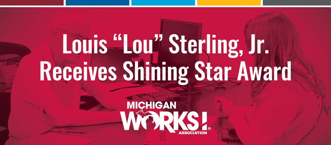 L. Sterling with customer Shining Star